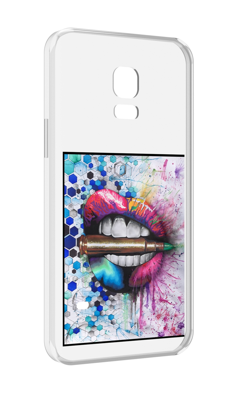 

Чехол MyPads разноцветные губы с пулей для Samsung Galaxy S5 mini, Прозрачный, Tocco