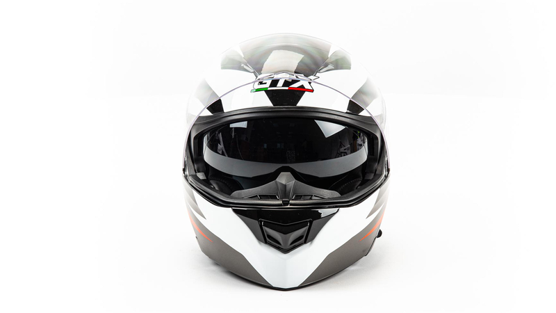

Шлем мото модуляр GTX 550 (XL) #1 BLACK/WHITE RED GREY (2 визора)