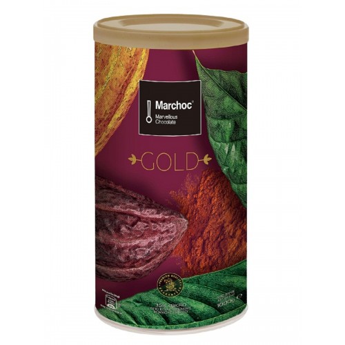 

Горячий шоколад с высоким содержанием какао. Marchoc "Gold", 1 кг.