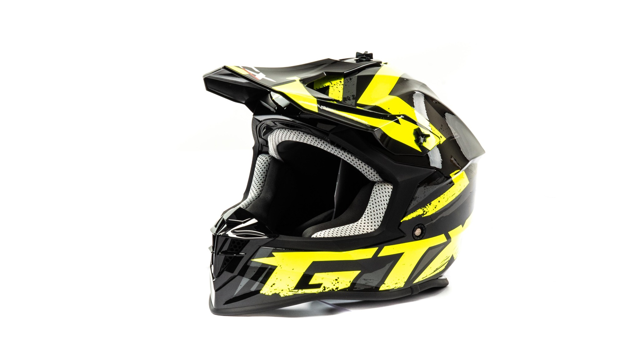 

Шлем мото кроссовый GTX 633 (M) #8 BLACK/FLUO YELLOW/GREY