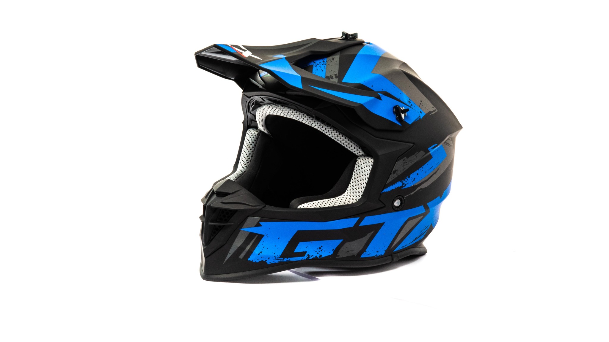 

Шлем мото кроссовый GTX 633 (L) #9 BLACK/BLUE GREY
