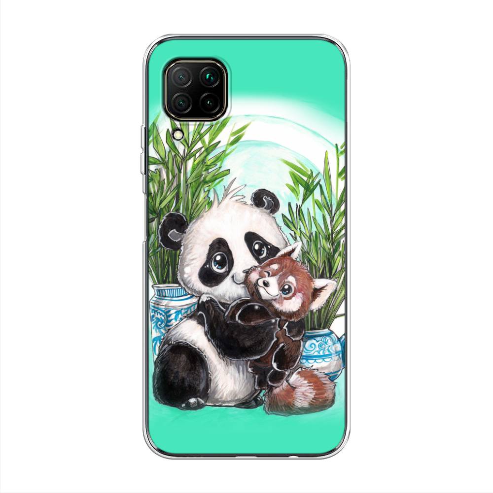 

Чехол Awog на Huawei P40 Lite "Друзья зверята", Голубой;белый;черный, 611650-2