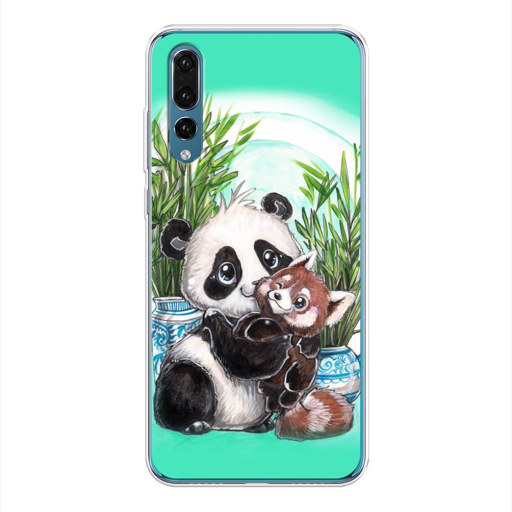 фото Чехол awog "друзья зверята" для huawei p20 pro
