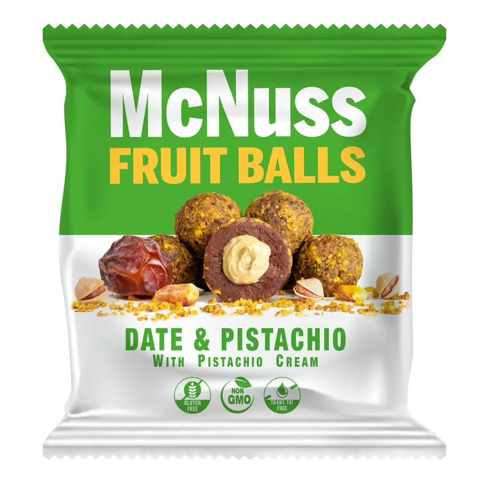 

Снеки McNuss из финика с фисташковым кремом и фисташками, 40 г