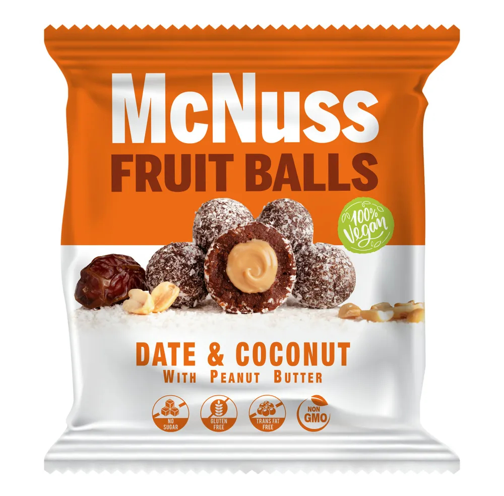 

Снеки McNuss из финика с арахисовым маслом и кокосом, 40 г
