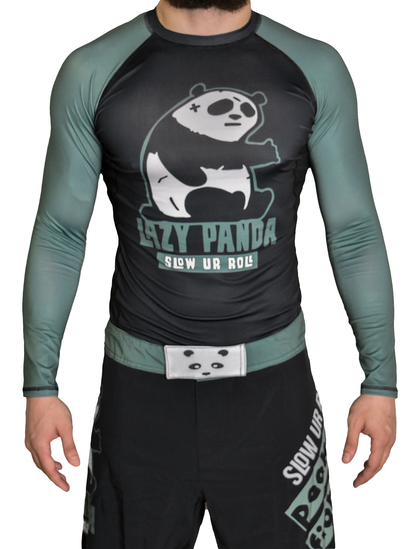 Рашгард для единоборств Peekaboo Boxing Lazy Panda черный 2XL