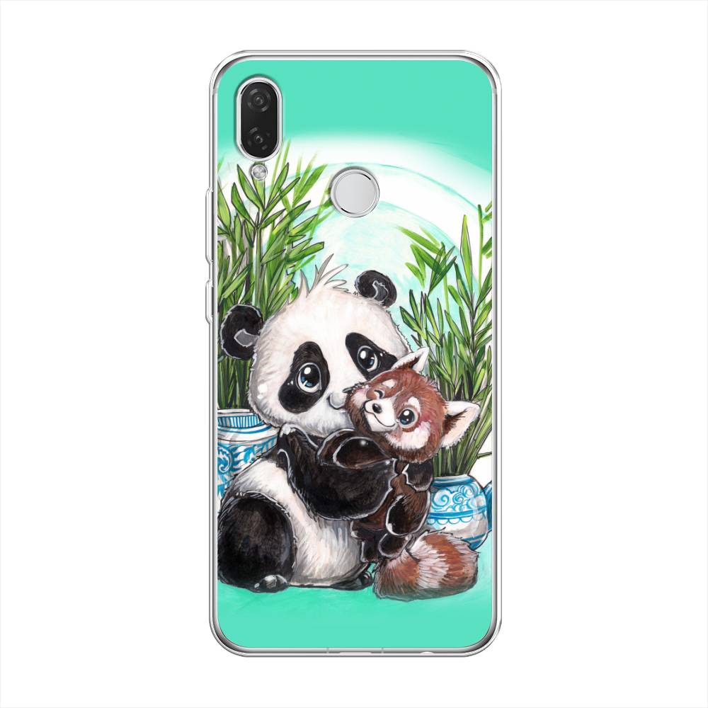 

Чехол Awog на Huawei Nova 3i "Друзья зверята", Голубой;белый;черный, 68350-2