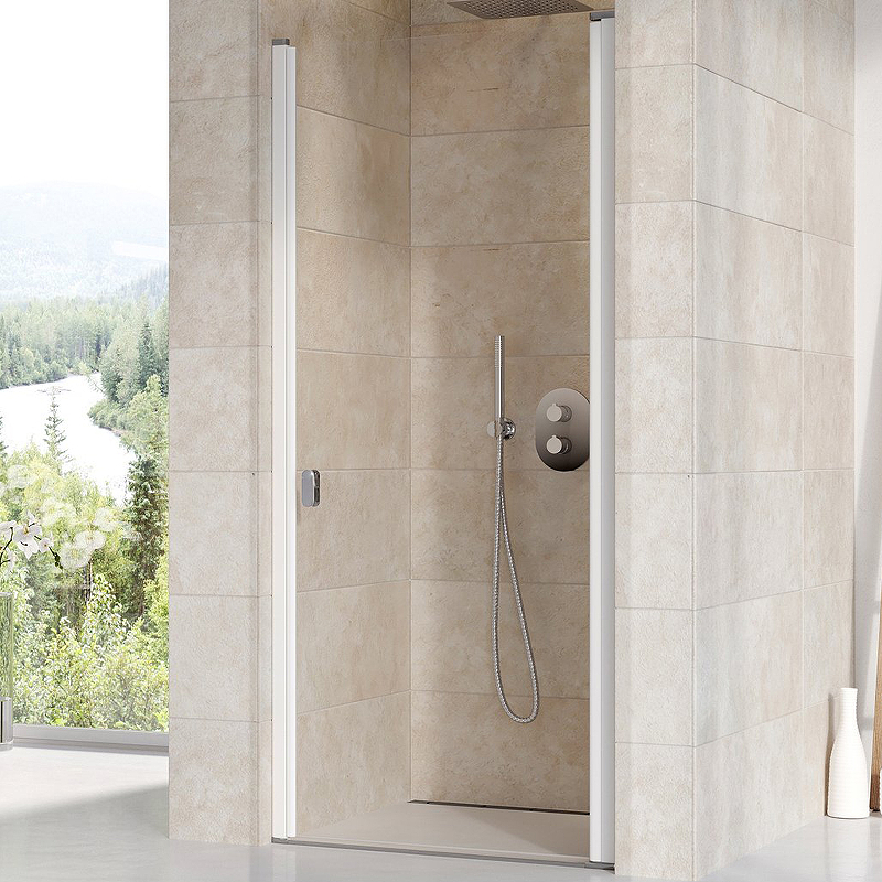 

Душевая дверь Ravak Chrome CSD1-90 0QV70100Z1 профиль Белый стекло Transparent