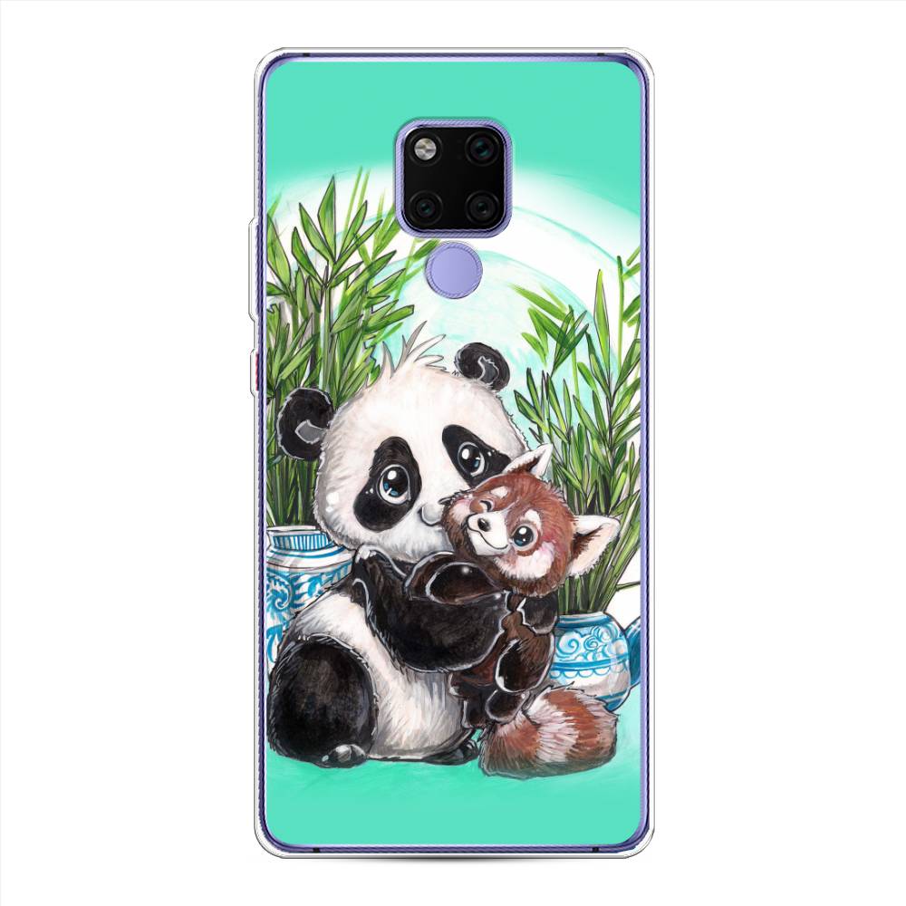 

Чехол Awog на Huawei Mate 20X "Друзья зверята", Голубой;белый;черный, 66950-2