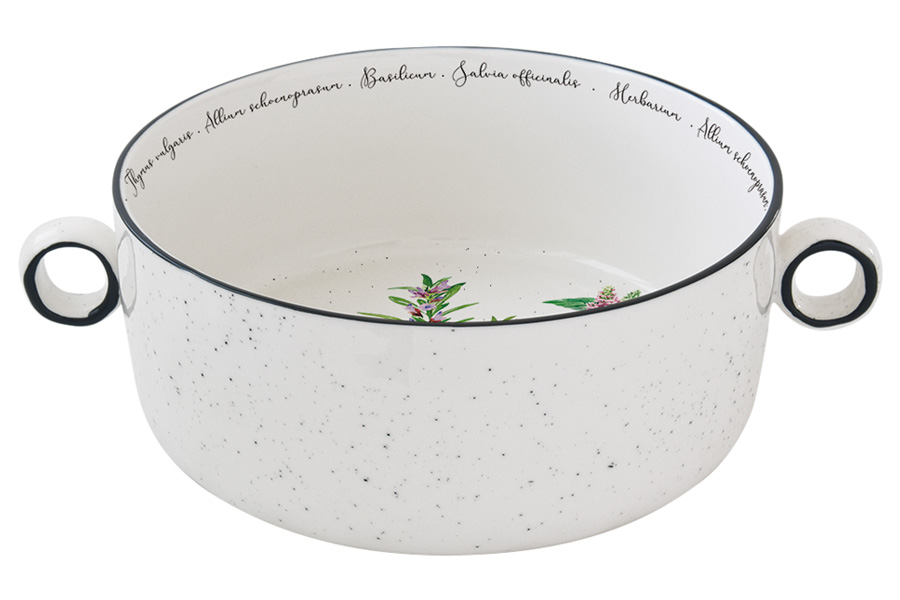 

Салатник Easy Life Herbarium 1800 мл EL-R2208-HERU, Белый