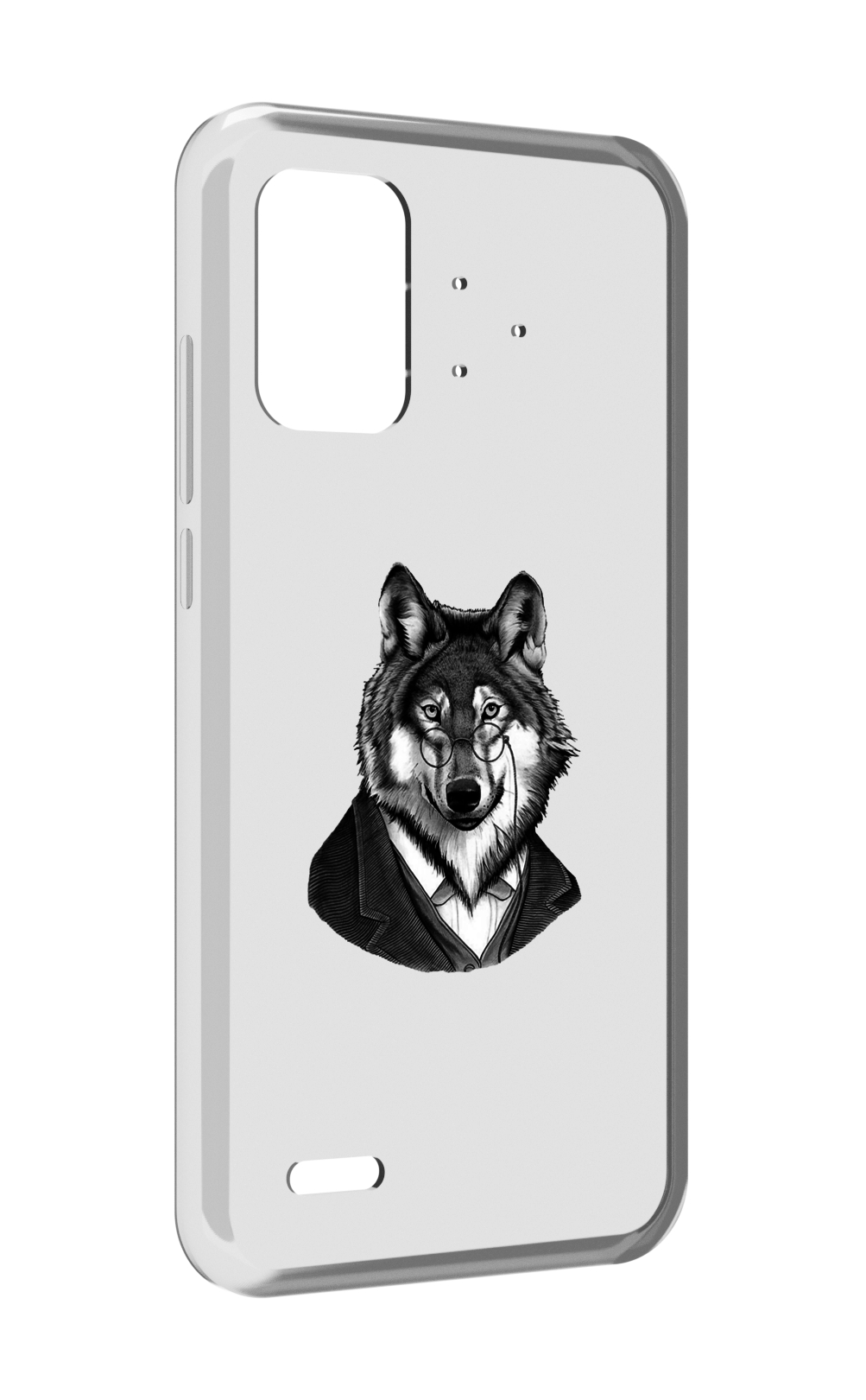 Чехол MyPads волк в пиджаке для UMIDIGI Bison Pro