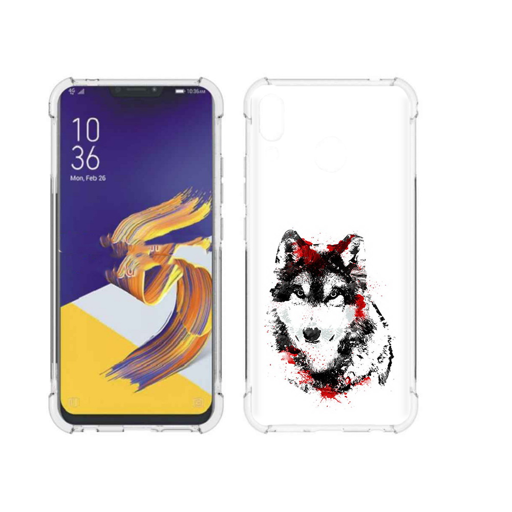 

Чехол MyPads Tocco для Asus ZenFone 5 кровавый волк, Прозрачный, Tocco