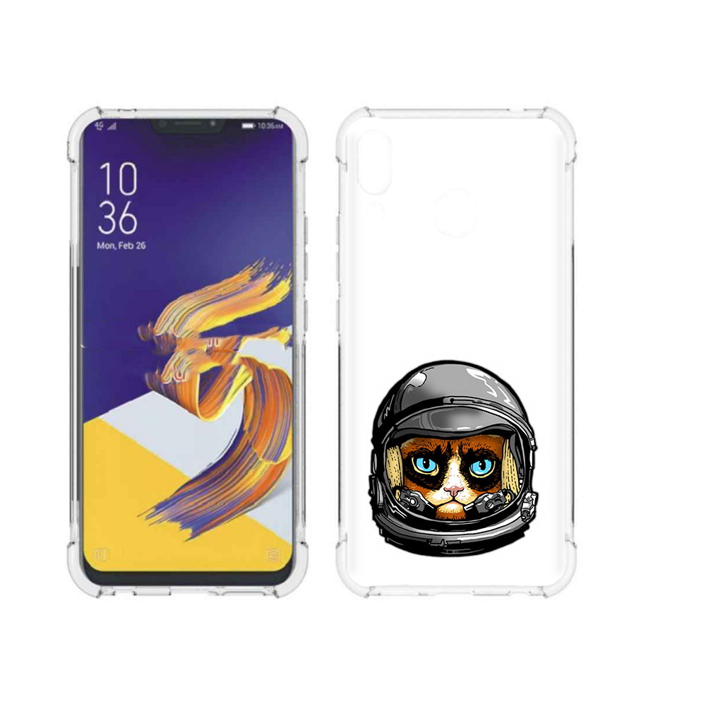 

Чехол MyPads Tocco для Asus ZenFone 5 кот космонавт, Прозрачный, Tocco
