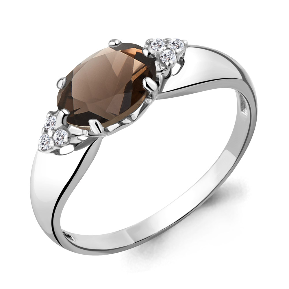 

Кольцо из серебра с кварцем р.  Aquamarine 6914701А_925_р, 6914701А_925_р