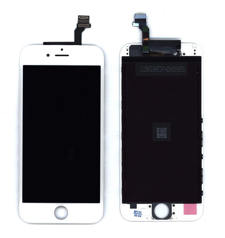

Дисплей Vbparts для APPLE iPhone 6S в сборе с тачскрином (AAA) White 075557, Белый