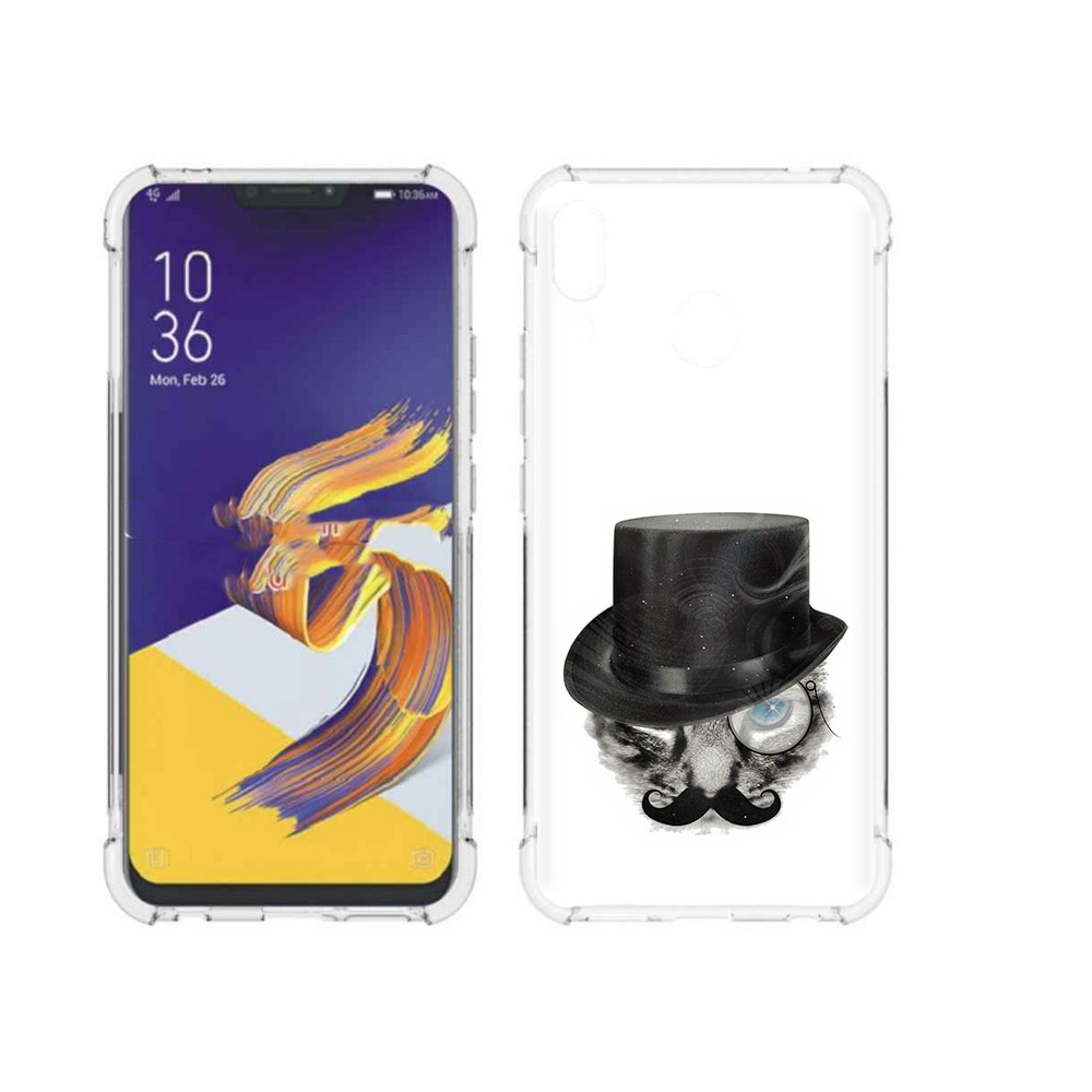 

Чехол MyPads Tocco для Asus ZenFone 5 интелегентный кот, Прозрачный, Tocco