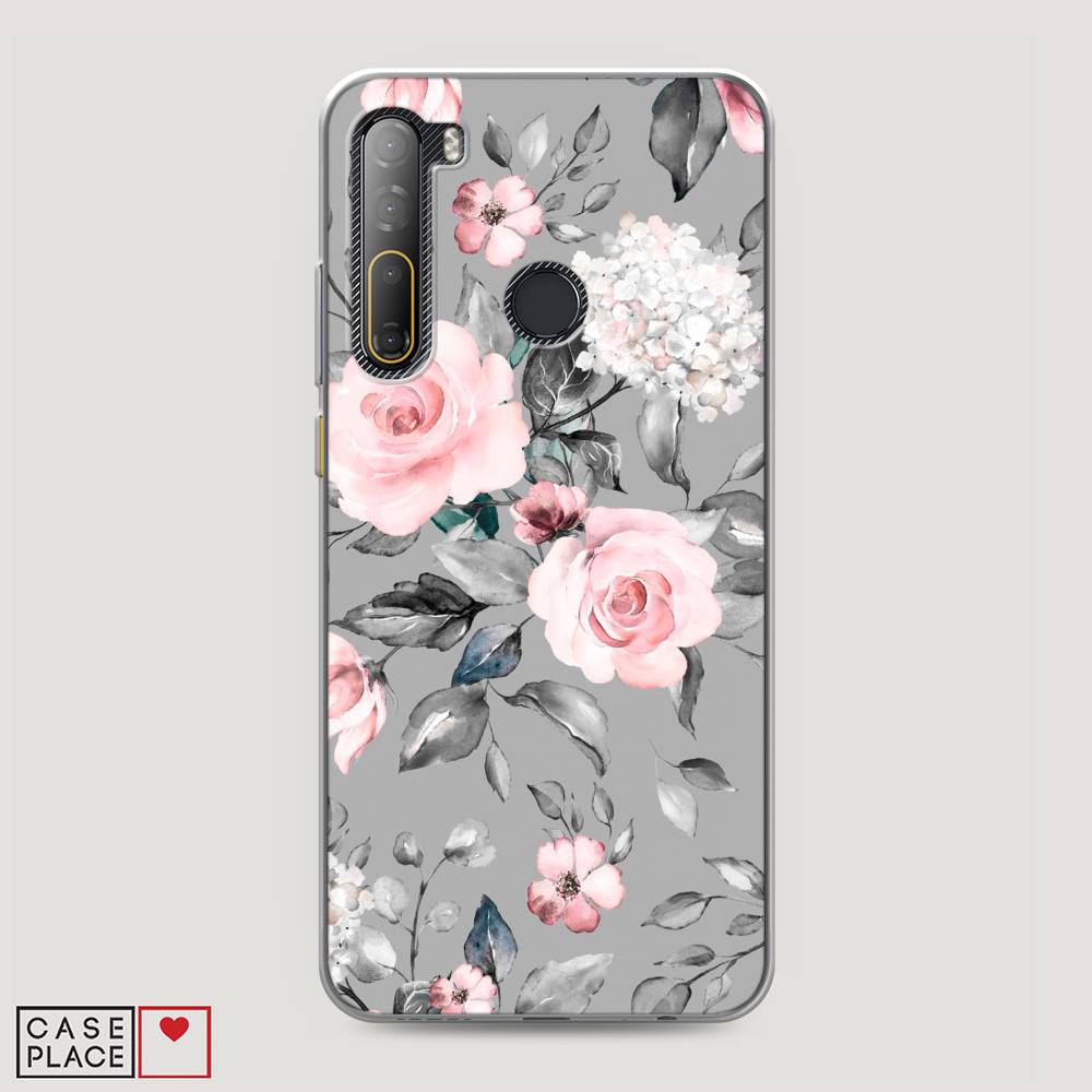 

Чехол Awog "Розы на сером" для HTC Desire 20 Pro, 102750-8