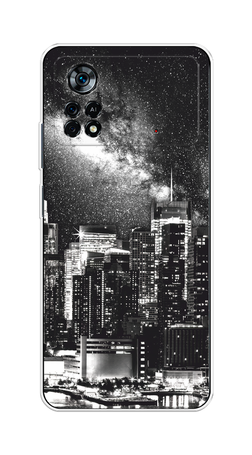 

Чехол на Xiaomi Poco X4 Pro 5G "Ночной Нью-Йорк", Черный;серый;белый, 313150-1