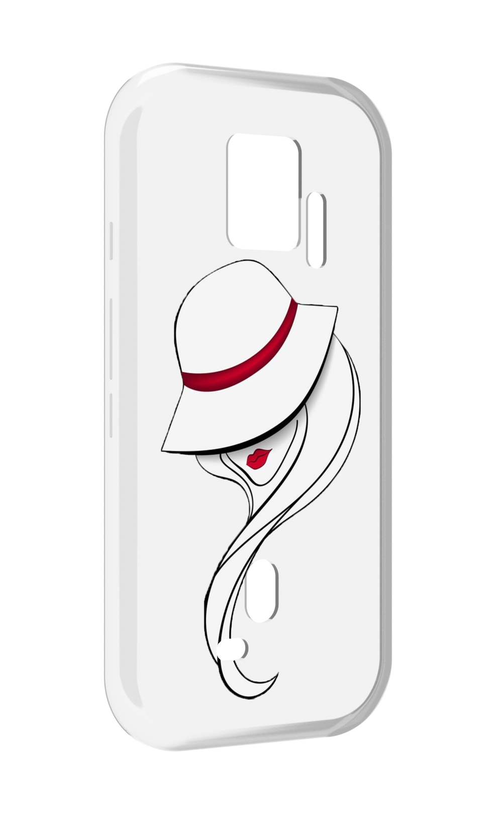 

Чехол MyPads Лого женский для ZTE Nubia Red Magic 7S Pro, Прозрачный, Tocco