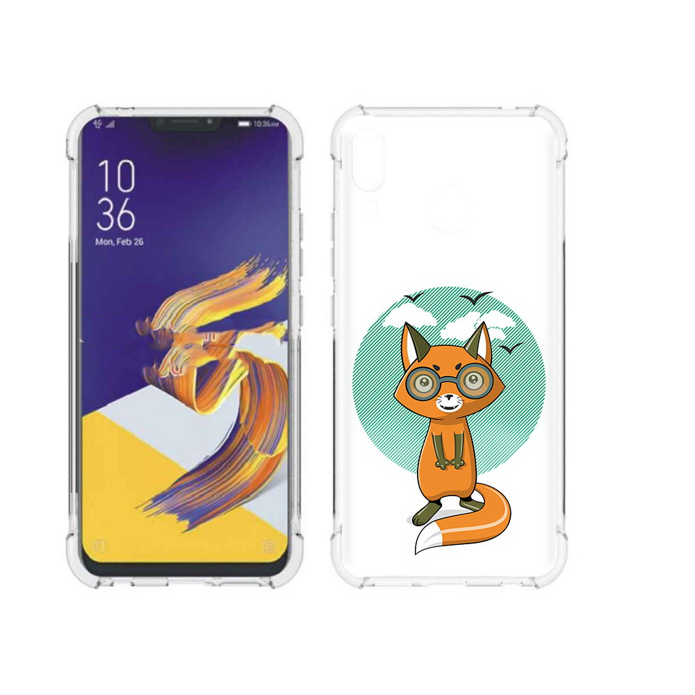 

Чехол MyPads Tocco для Asus ZenFone 5 задумчивая лиса, Прозрачный, Tocco