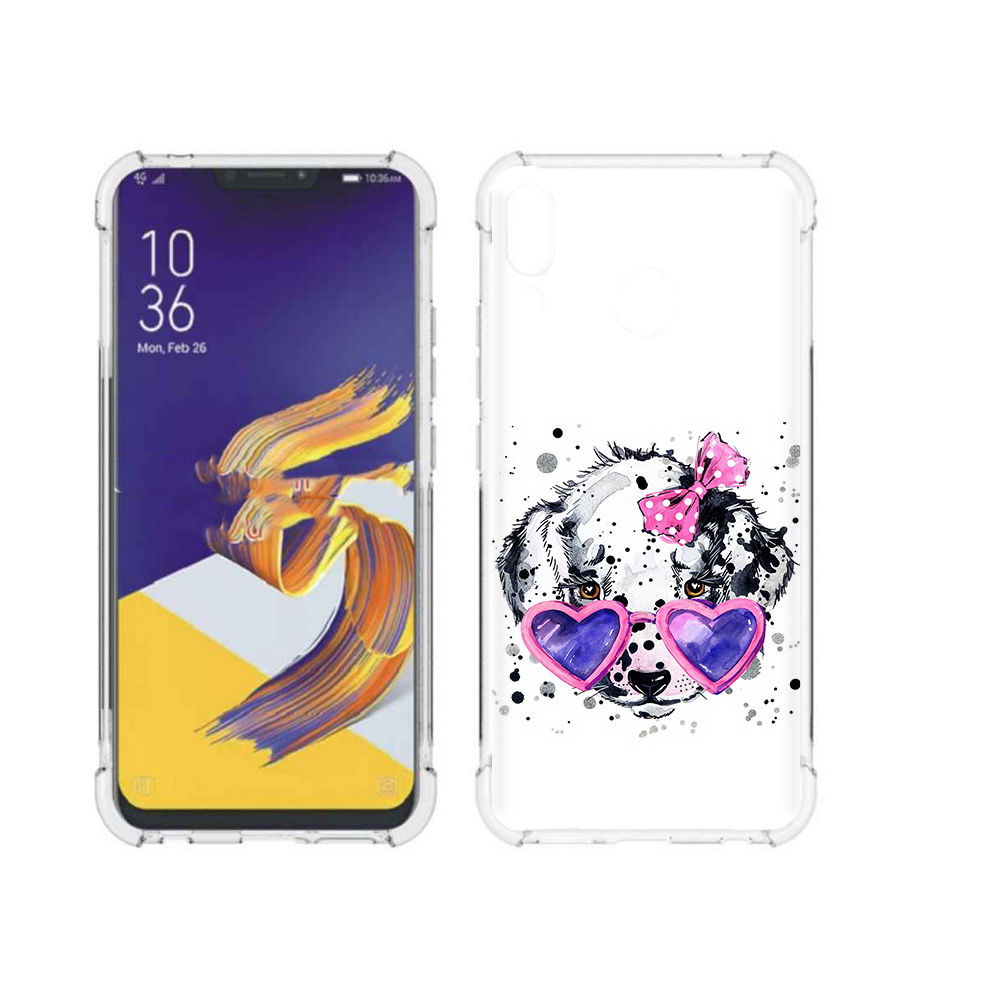 

Чехол MyPads Tocco для Asus ZenFone 5 долматинец в очках, Прозрачный, Tocco