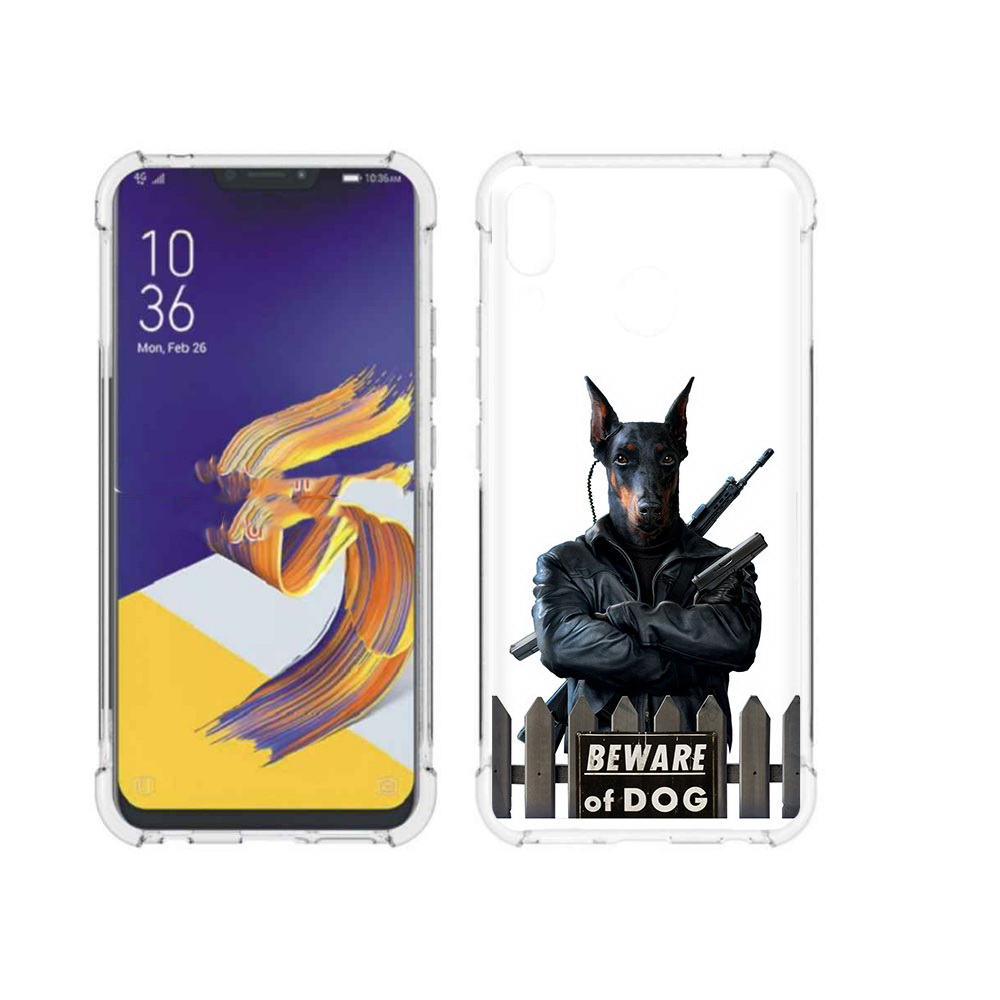 

Чехол MyPads Tocco для Asus ZenFone 5 доберман, Прозрачный, Tocco