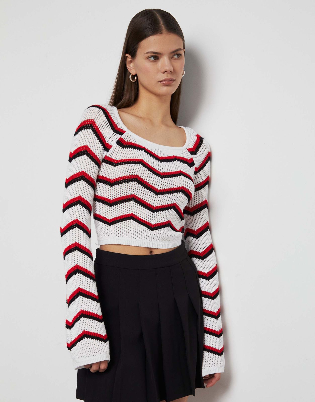 Джемпер женский Gloria Jeans GSW006407 красныйразноцветный M170 999₽