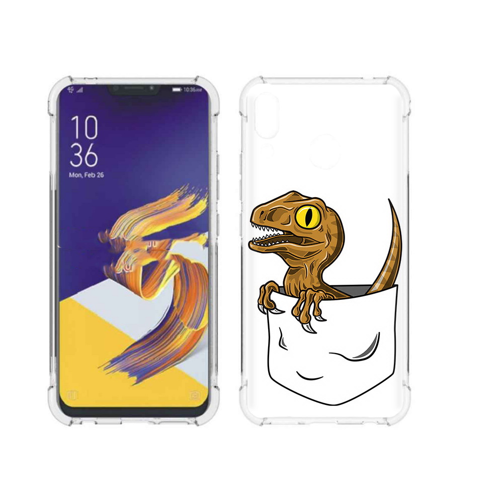 

Чехол MyPads Tocco для Asus ZenFone 5 динозавр в кармане, Прозрачный, Tocco