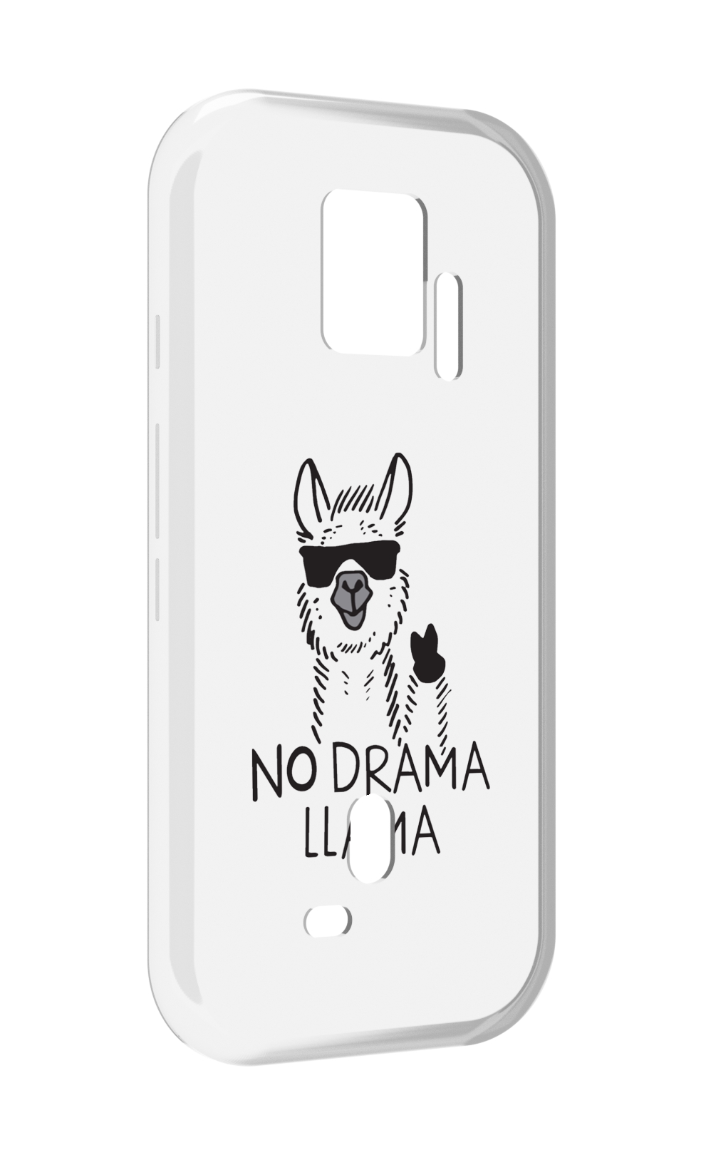 

Чехол MyPads Лама для ZTE Nubia Red Magic 7S Pro, Прозрачный, Tocco