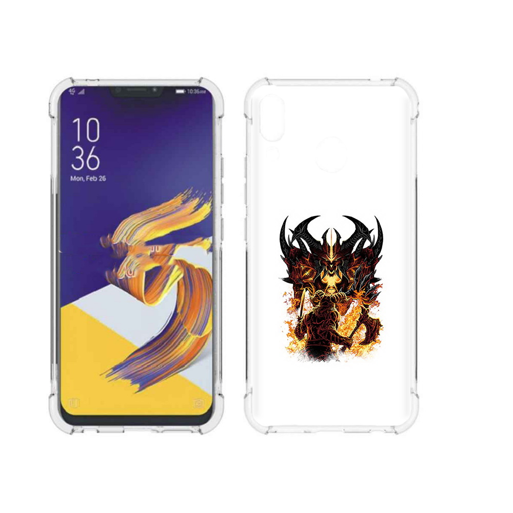 

Чехол MyPads Tocco для Asus ZenFone 5 демон shadow fiend, Прозрачный, Tocco