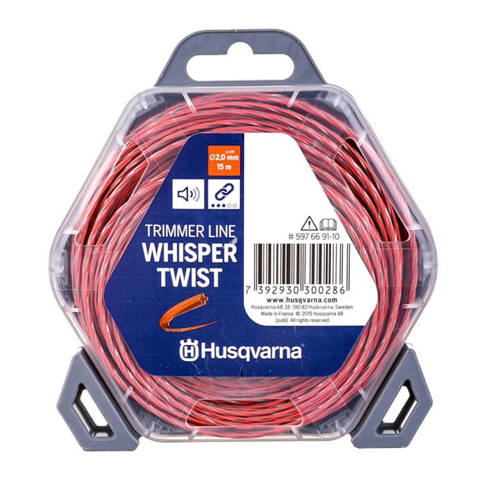 

Леска 2,0 мм, 15 м, Whisper Twist, Husqvarna 5976691-10, Красный