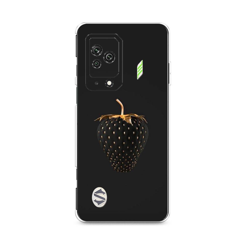

Чехол Awog на Xiaomi Black Shark 5 "Черно-золотая клубника", Разноцветный, 314050-10