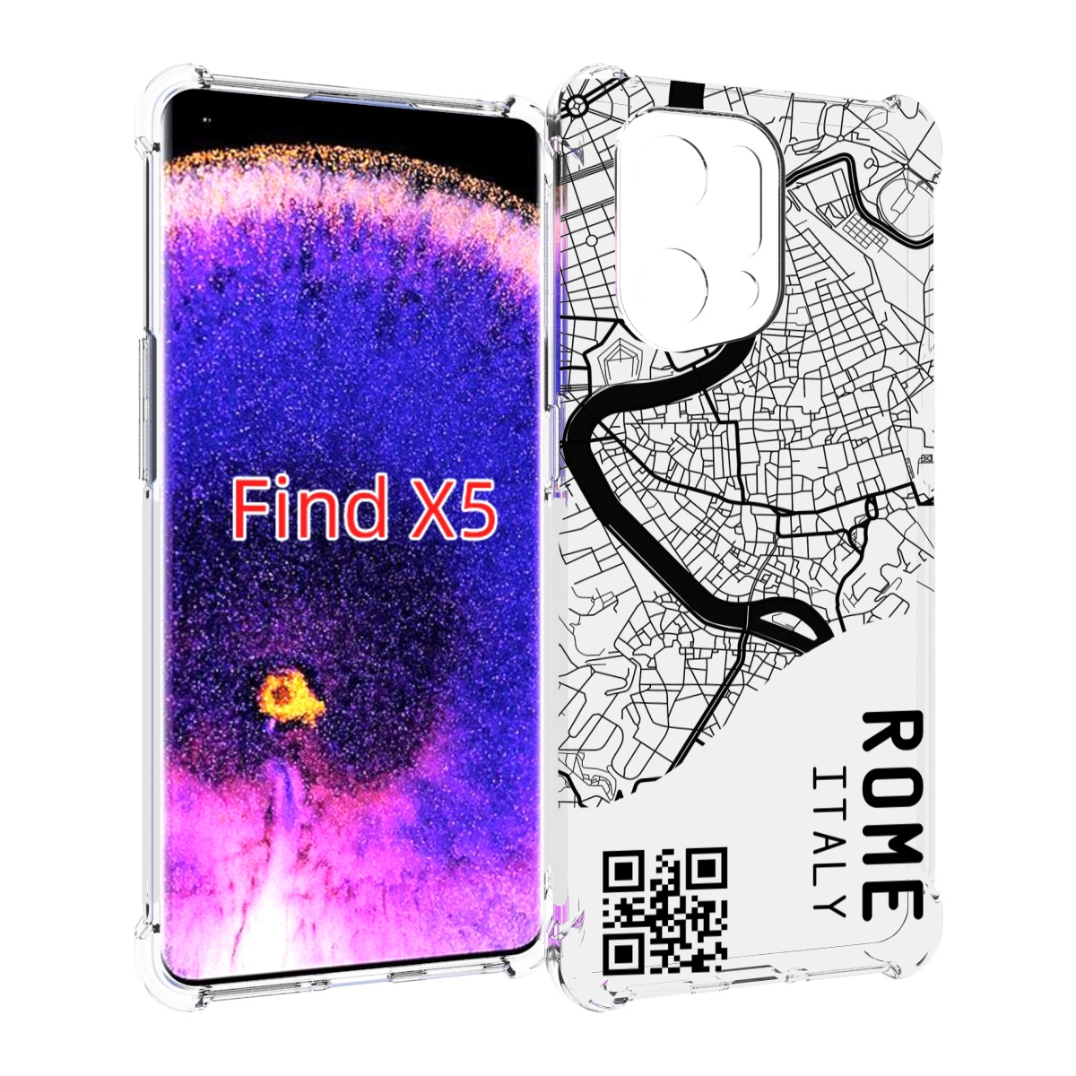 

Чехол MyPads схема-рим для Oppo Find X5, Прозрачный, Tocco