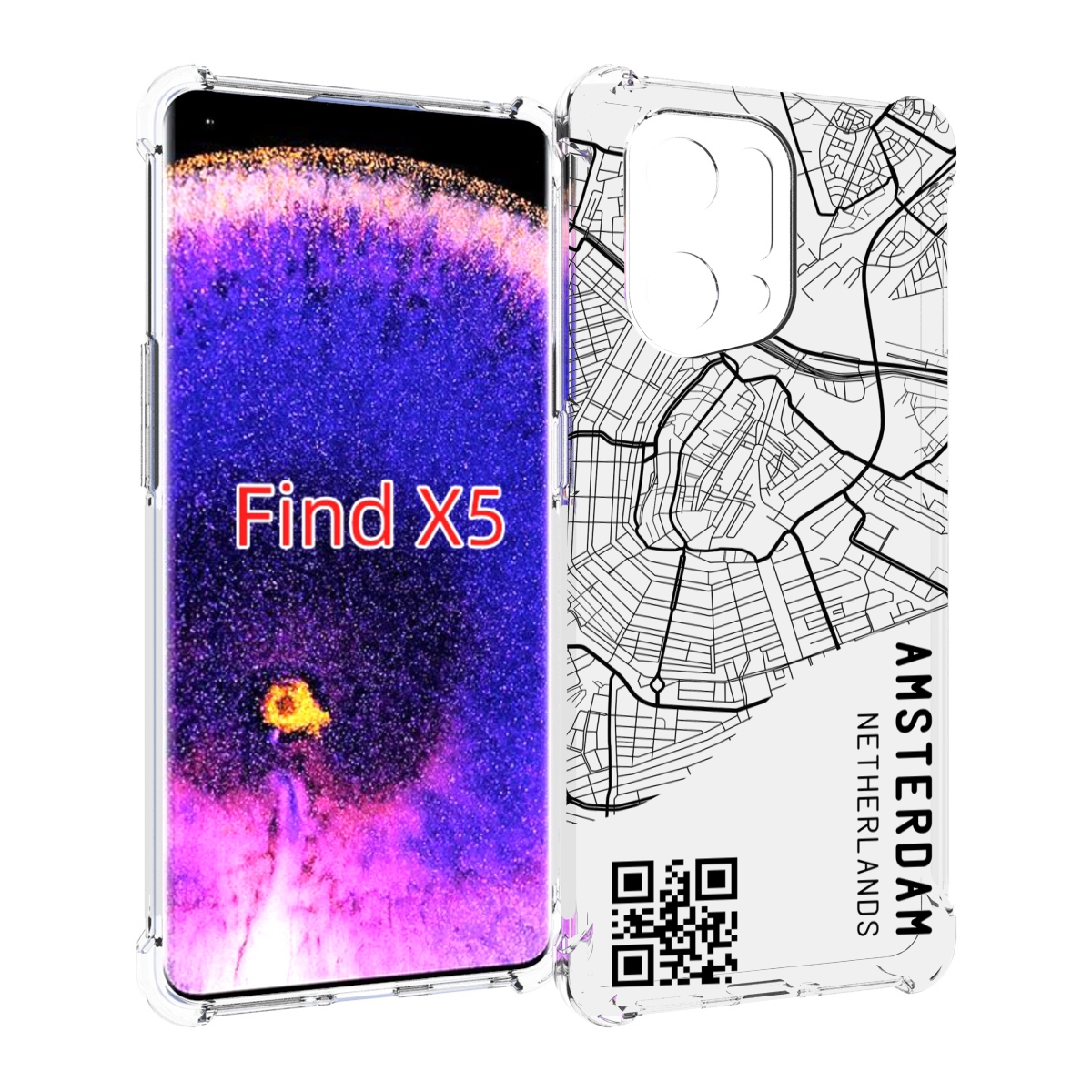

Чехол MyPads схема-амстердам для Oppo Find X5, Прозрачный, Tocco