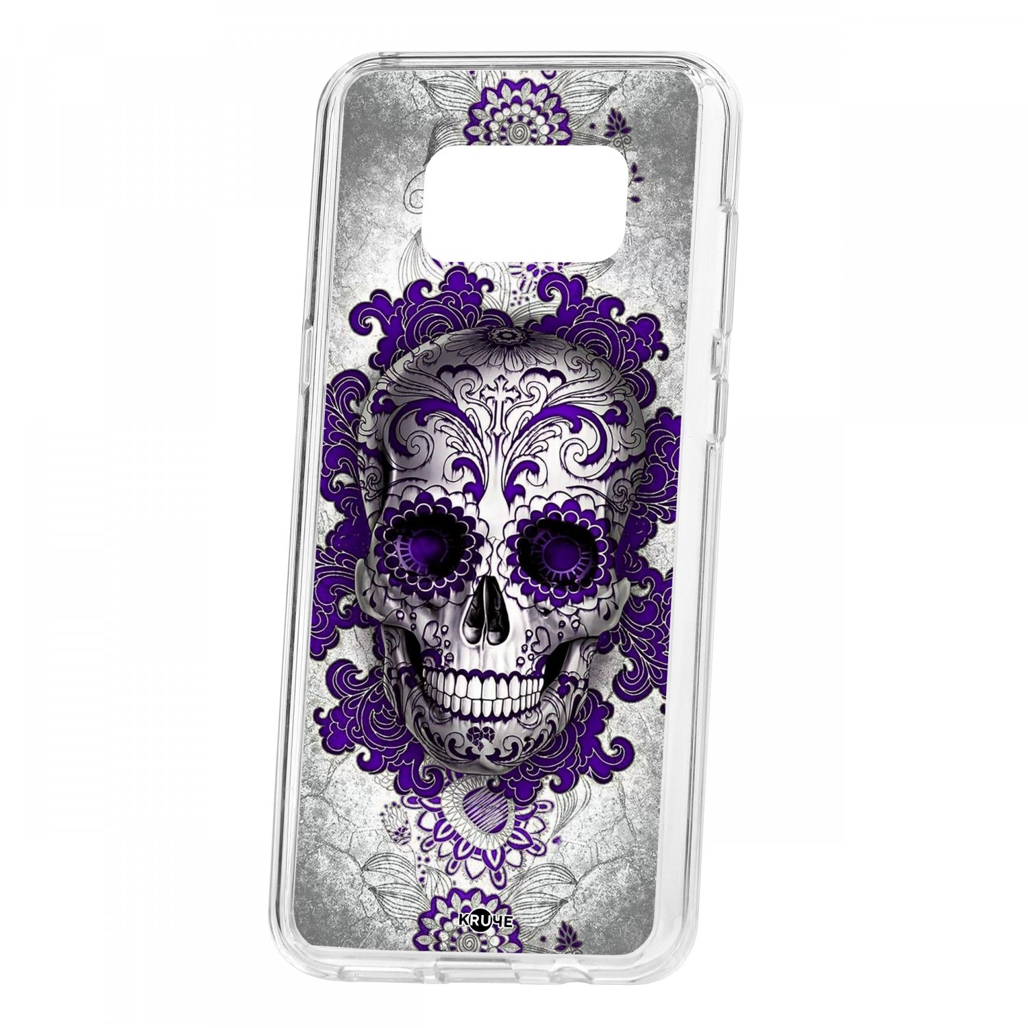 

Чехол для Samsung Galaxy S8 Plus КRUЧЕ Print Sugar Skull, Фиолетовый;серый;черный, Print