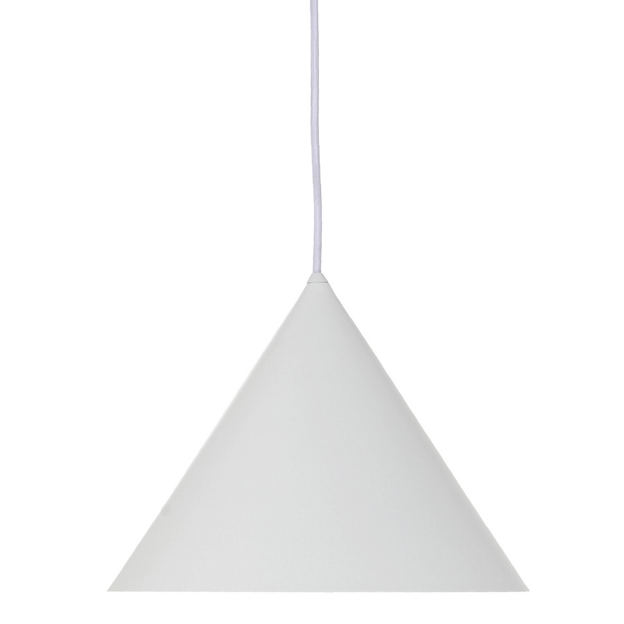 фото Лампа подвесная benjamin xl, белая матовая, белый шнур frandsen