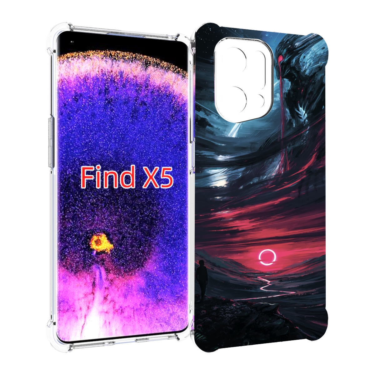 

Чехол MyPads страшный мир для Oppo Find X5, Прозрачный, Tocco