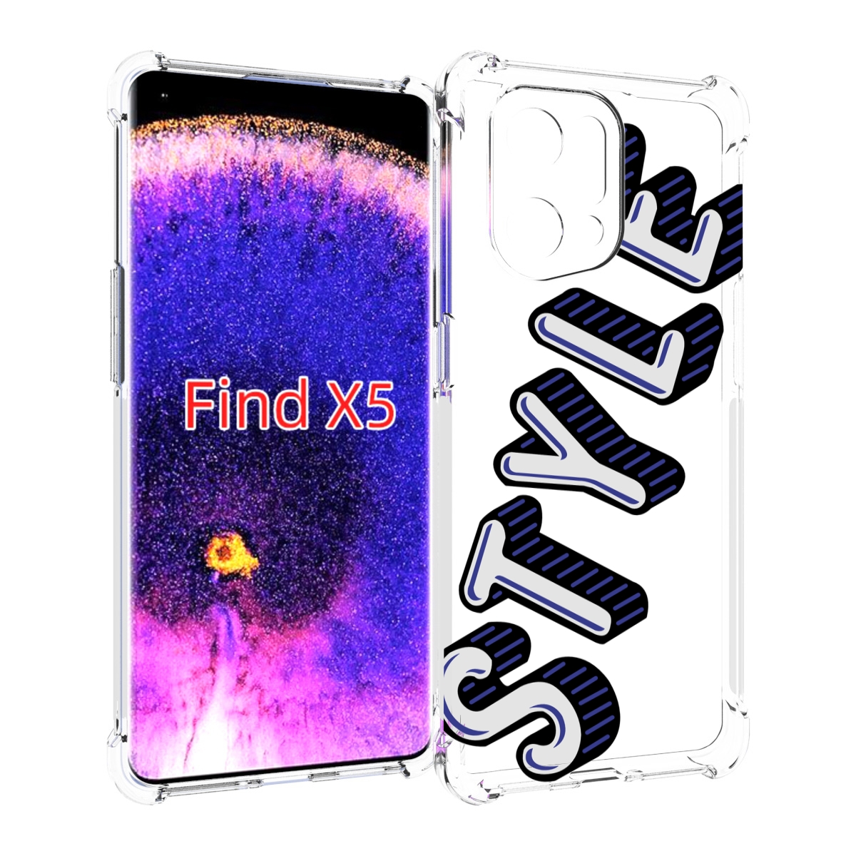 

Чехол MyPads стиль для Oppo Find X5, Прозрачный, Tocco