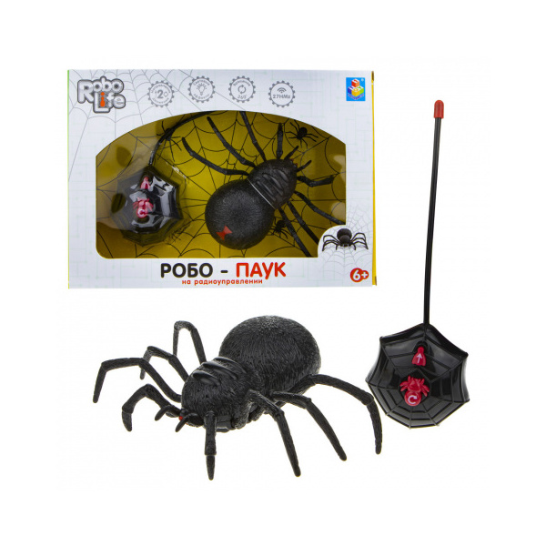 Купить Игрушка функциональная 1TOY Robo Life Робо-паук на радиоуправлении, 1 TOY,