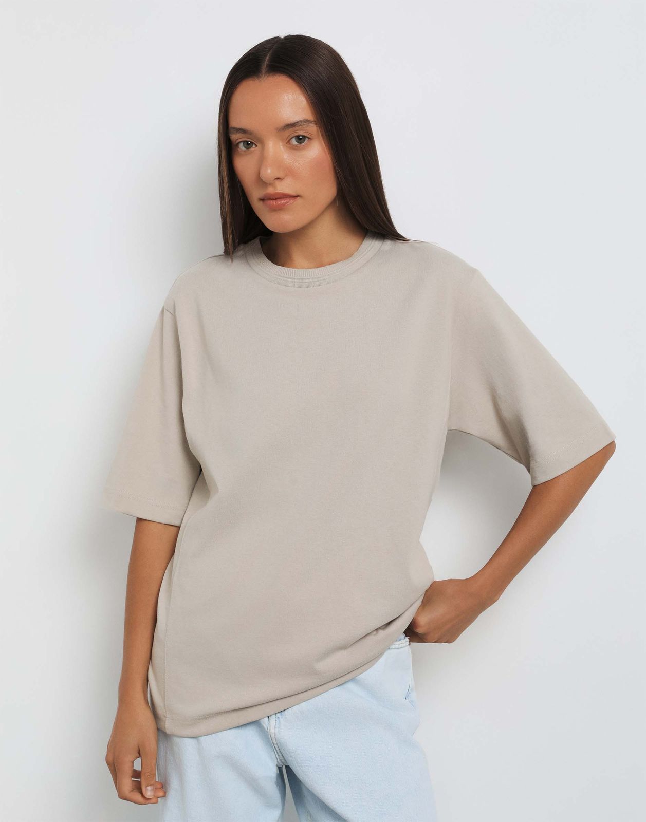 

Футболка женская Gloria Jeans GKT015243 бежевый S/170, GKT015243