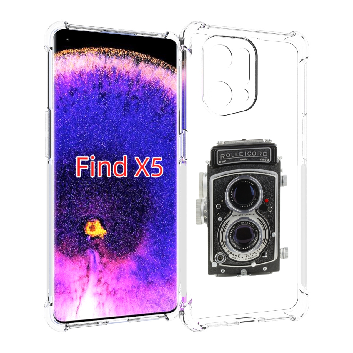 

Чехол MyPads старый проектор для Oppo Find X5, Прозрачный, Tocco