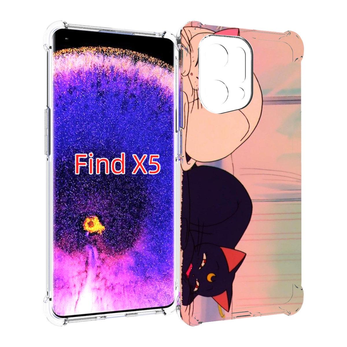 

Чехол MyPads спящие коты для Oppo Find X5, Прозрачный, Tocco