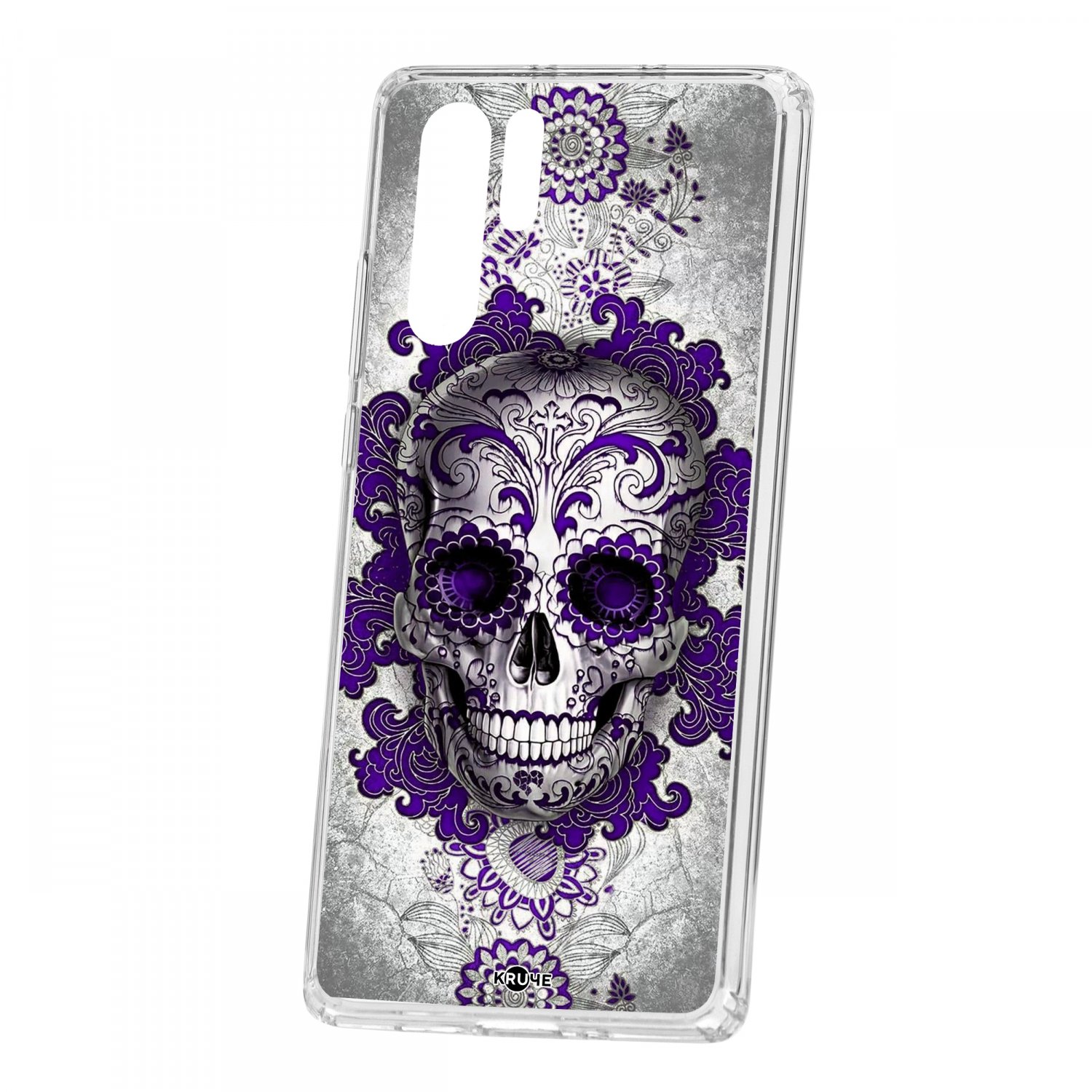 фото Чехол-накладка huawei p30 pro kruche print sugar skull кruче