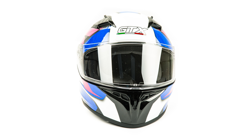 

Шлем мото интеграл GTX 578 (XL) #3 BLACK/PINK BLUE WHITE