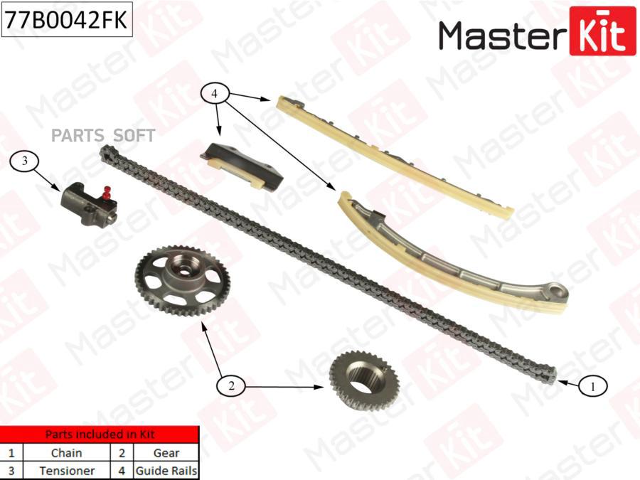 

Комплект Цепи Грм Honda Accord 2.4 Vti-E 5At K20z4/K20a4 07- 77B0042fk MasterKit 77B0042FK