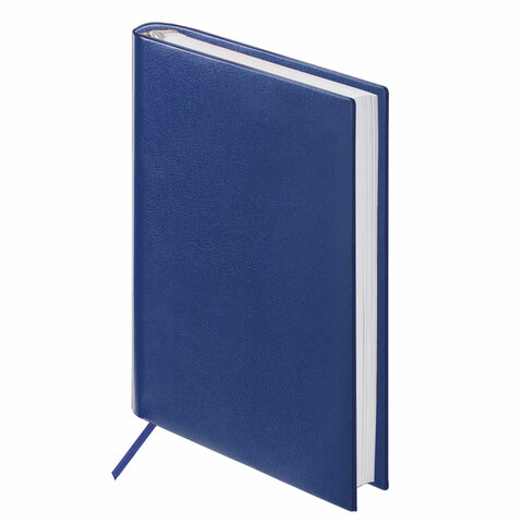 Ежедневник недатированный Brauberg Select темно-синяя под зернистую кожу, 60шт