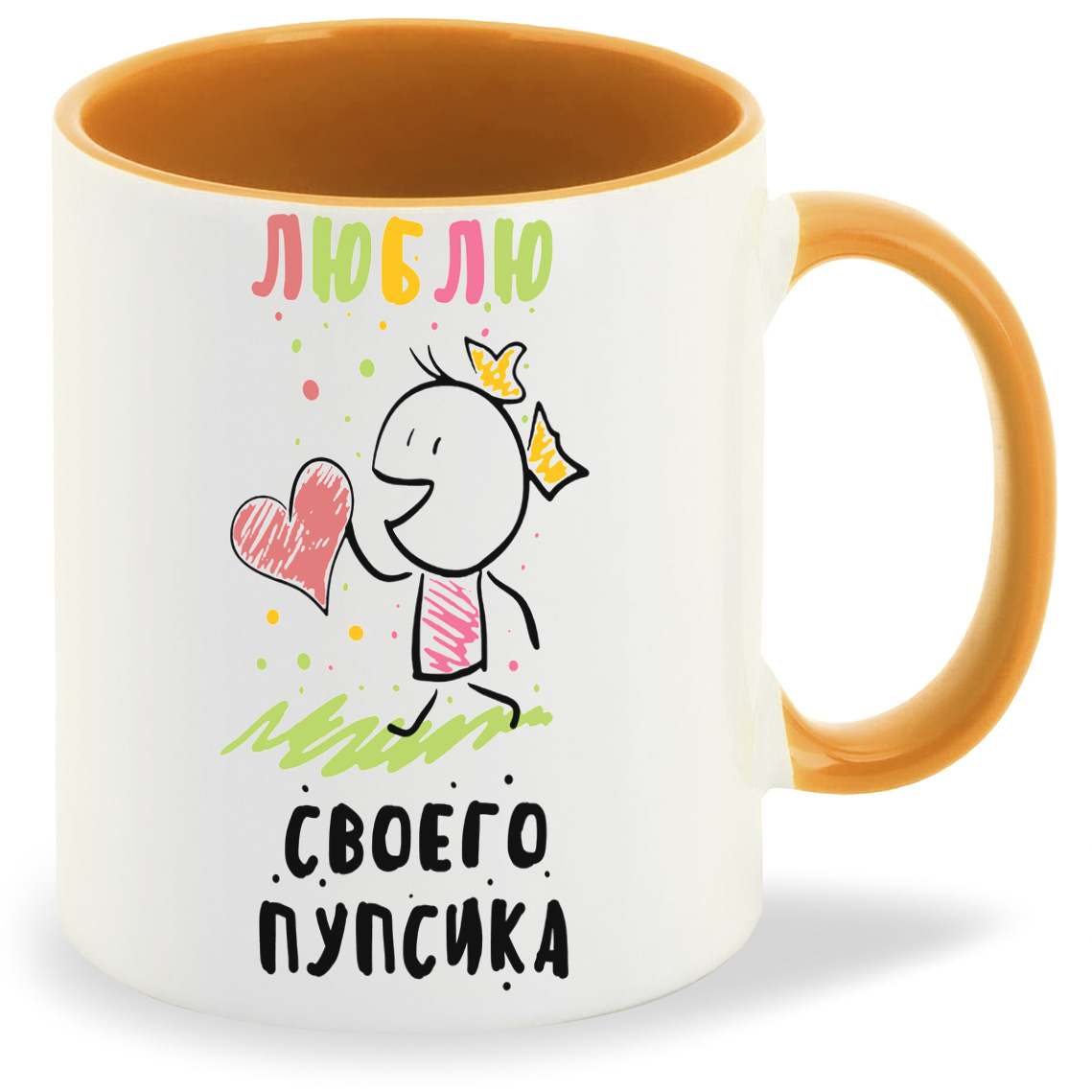 

Кружка CoolPodarok Люблю своего пупсика, Люблю своего пупсика