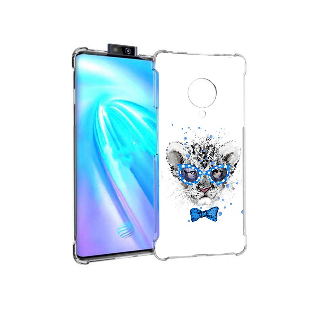 

Чехол MyPads Tocco для Vivo NEX 3 тигренок с бабочкой (PT136035.381.642), Прозрачный, Tocco