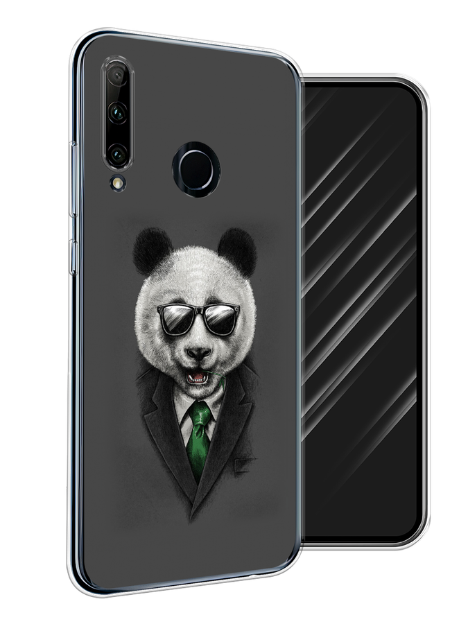 

Чехол Awog на Huawei P Smart Plus 2019 "Добрый кот", Черный, 69250-1