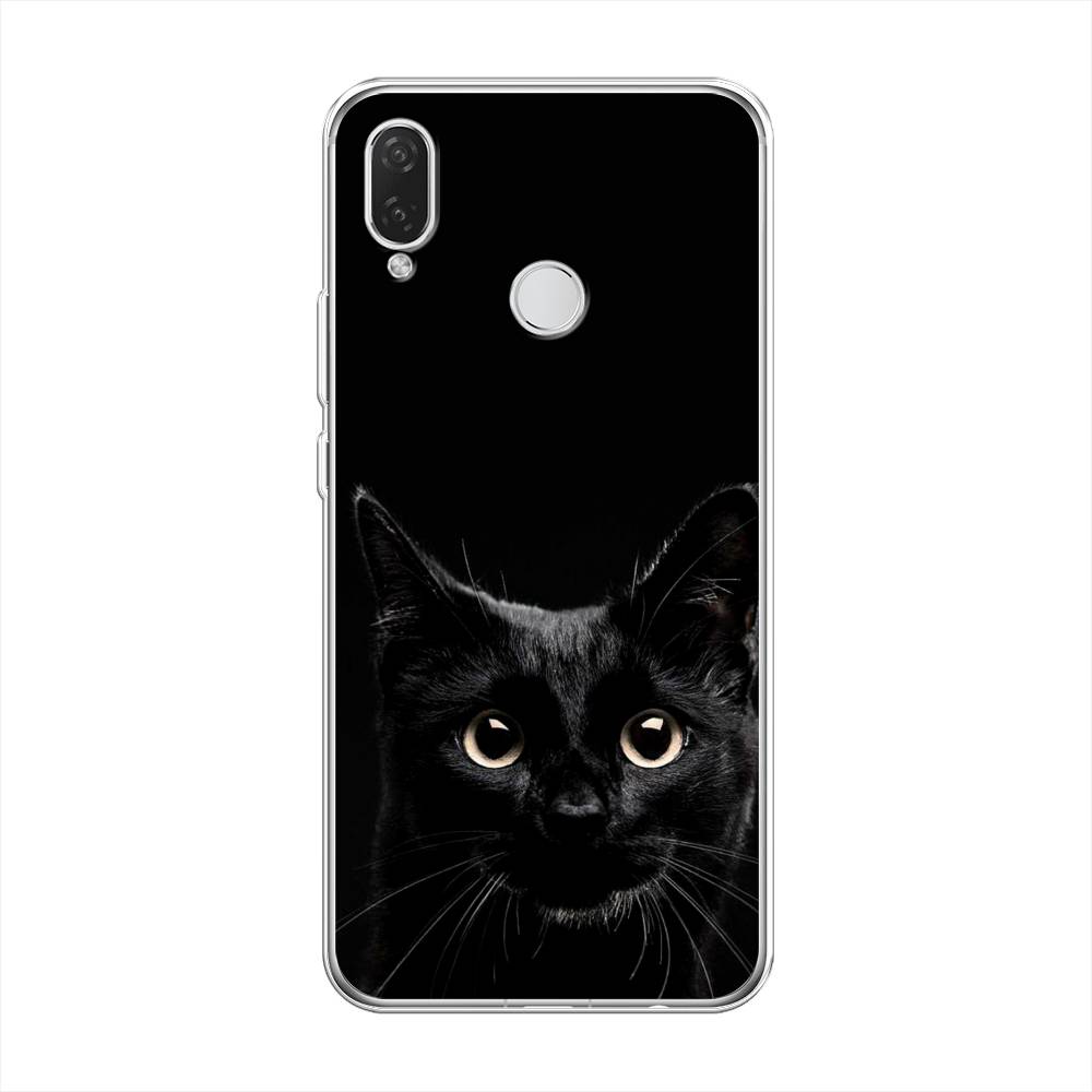 

Чехол Awog на Huawei Nova 3i "Добрый кот", Черный, 68350-1
